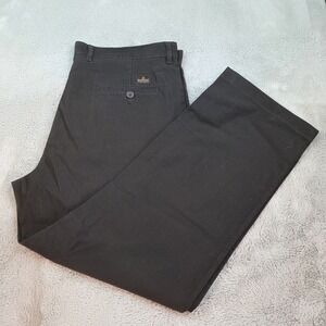 Blackberrys Octavo Khakis Mens 38 Sharp Fit Textured Cotton Trousers Choco Brown